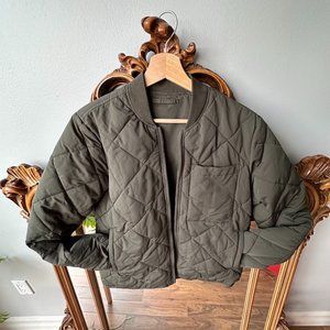 Frank And Oak Skyline Reversible Bomber in Rosin, size small